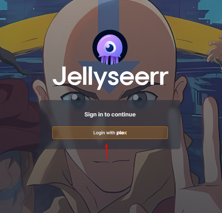 Overseerr Login Screenshot
